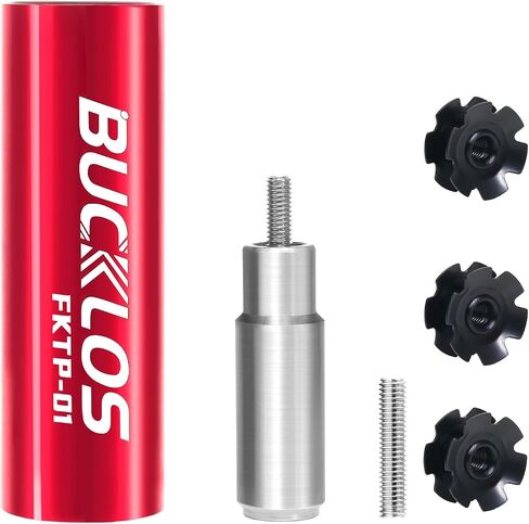 BUCKLOS Bike Fork Star Nut Setting Install Tool with Free Star Nuts and Spare Special Screws for 1", 1-1/8" Threadless Fork Tubes and Headset System, Stainless Steel Bicycle Star Nut Installation Tool in Kuwait