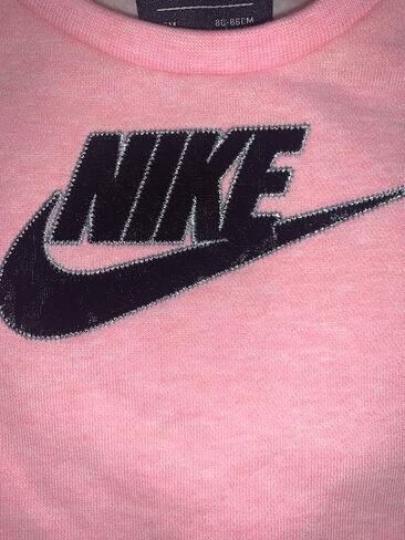 Nike Baby Girls Velour Logo Sweatshirt Velour Leggings 2 Pc Set Size 18 Months in Saudi Arabia