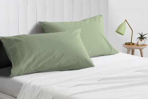 Pillow Cases Set of 2, 100% Cotton 13x18 Inch Pillowcases Sateen Weave, 600 Thread Count Hotel Quality, Soft and Breathable Envelope Closure Light Grey Pillow Case in Saudi Arabia