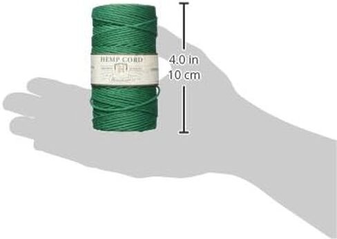 Hemptique 100% Hemp Cord Spool - #48 (1.8mm Thick) 205ft - Great for Beading, Jewelry Making, Macramé, Scrapbooking, Crafting & More - Sunset Coral in Saudi Arabia