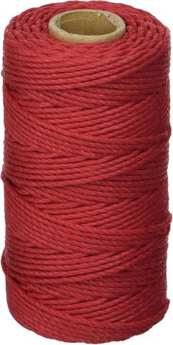 Hemptique 100% Hemp Cord Spool - #48 (1.8mm Thick) 205ft - Great for Beading, Jewelry Making, Macramé, Scrapbooking, Crafting & More - Sunset Coral in Saudi Arabia