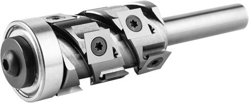 SpeTool 1/2 Shank Bottom Bearing Flush Trim Router Bits with 10 PCS Replaceable Carbide Inserts ,Industrial Grade Pattern Cutting Router Bit for Woodworking Templates in Saudi Arabia