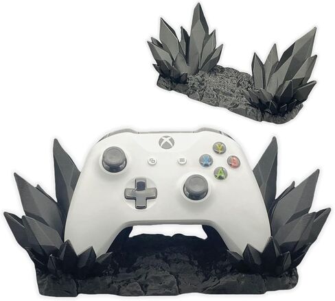 حامل وحدة تحكم كريستال ثرون لأجهزة إكس بوكس، حامل وحدة تحكم في الألعاب بطباعة ثلاثية الأبعاد، حامل عرض وحدة تحكم للتبديل Xbox Series PS5 PS4 PC، ملحقات وحدة التحكم لديكور المكتب (أخضر مزرق) in Kuwait