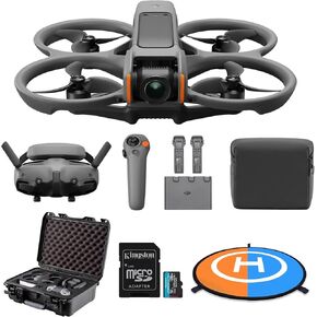 مجموعة DJI Avata 2 Fly More (ثلاث بطاريات) مع حافظة صلبة مصبوبة مخصصة Avata 2، وسادة هبوط مزدوجة الجوانب للطائرة بدون طيار مع حقيبة حمل، وحزمة بطاقة MicroSD سعة 128 جيجابايت (4 عناصر) in Kuwait
