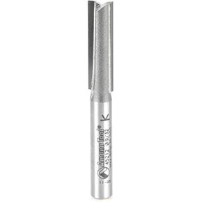 Amana Tool - 45212 Solid Carbide Cutting Edge Straight Plunge CNC Router Bit for Wood High Production 9/32 Dia x 1 x 1/4 Inch Shank