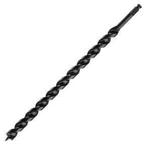 IDEAL Electrical 35-829 Nailbiter 18 in. Ship Auger 1-1/4 in. Drill Bit w/ Dual-Helix Head, 60 deg. Angled Design