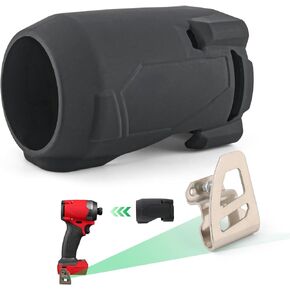 M18 49-16-2953 Protective Boot for 1/4" Fuel Hex Impact Driver for Milwaukee M18 Fuel 2953-20 Protective Boot Accessories Tools Black