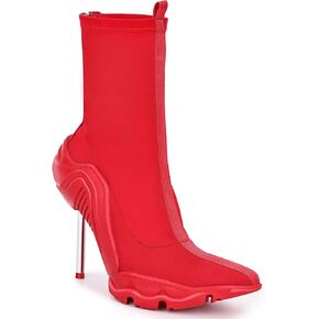 Womens High Heel Ankle Boots Pointed Toe Stiletto Boot Heels Zipper Comfortable Dress Shoes with Zipper for Wedding Evening Party Club