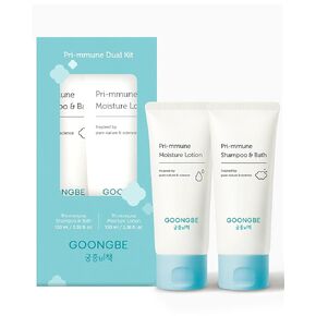 Baby Skincare Duo Set - Korean Baby Skincare & Bath Time Essentials - Shampoo & Bath, Moisutre Lotion - Travel Sized Hydrating & Nourishing Baby Wash and Moisturizer, 2 Items