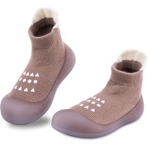 Baby Shoes Boy Girls First Walking Shoes Non Slip Soft Rubber Sole Sneakers Toddler Infant Babygirl Breathable Sock Shoes