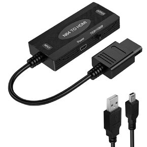 N64 to HDMI Converter Adapter with 720P/1080P Switch Converts Game Console Video Signal to HDMI Connector, for N64/ SNES/NGC