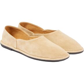Blue Suede Ballet Flats for Women Cute Round Toe Slip On Mary Jane Flats Casual Comfortable Ballerina Shoes