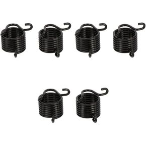 Uonlytech 6 pcs Air Tools Supplies Duty Pneumatic Chipping Replacement Bits Steel Hammer Spring Heavy Retainer Black Quick Shovel Springs Accessories Kit Replaceable Metalworking Chisel