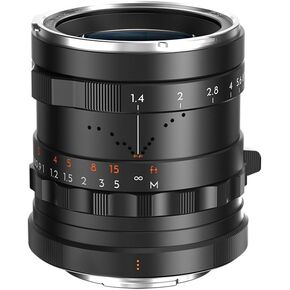 عدسة تصوير فوتوغرافي كاملة الإطار Simera 35mm f1.4 لـ Fujifilm X Mount - أسود