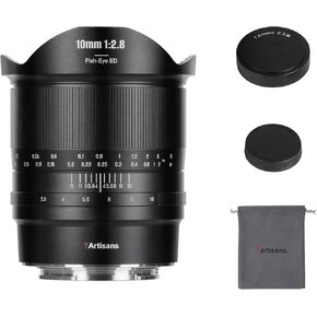 7artisans 10mm F2.8 II Full Frame Ultra Wide Angle Fisheye Lens 185°Manual Focus for Leica/Panasonic/Sigma L Serise Mirrorless Camera
