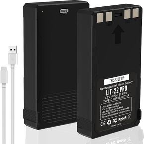 Artman LIT-22 Pro Rechargeable Lithium Battery Pack for Spypoint LIT-22 Battery 8000mAh 7.7V Compatible with Spypoint Cellular Trail Hunting Camera Flex-M, Flex G-36, Flex-Plus, Flex-S (2-Pack)