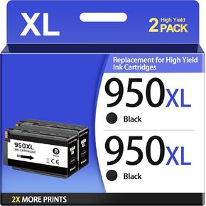 61XL Ink Cartridge Replacement for HP 61 Ink Cartridge Combo Pack, 61XL Ink Cartridges for HP Printers Envy 4500, Works with HP Envy 4501 4502 5530 Deskjet 1000 1010 1050 1510 Officejet 2620 4630