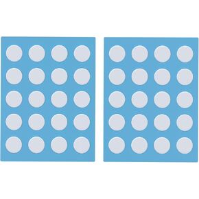 PWNAGE SmoothGlide Universal Dot PTFE Rounded Replacement Mouse Skates Feet for All Mice, Ultra-Smooth and Durable, 3M Adhesive, Gaming Mouse 40 Pieces Round Dots White DIY