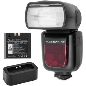 Flashpoint Zoom Li-on R2 TTL On-Camera Flash Speedlight for Canon (V860II-C) + USB Charger