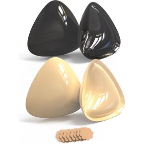 Sticky Push Up Bra Inserts 2 Pairs-Double Sided Sticky Waterproof Bra Pads for Volume-Bathing Suit Bikini Inserts
