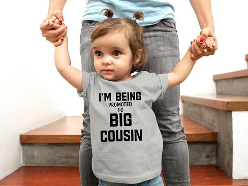 I’m Being Promoted to Big Cousin - Toddle Clothes - Funny Cute and Comfy Children Tee Shirts in Kuwait