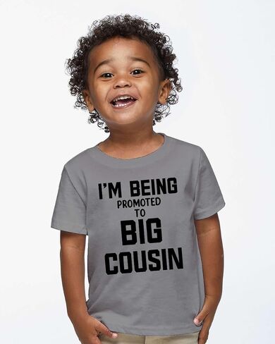 I’m Being Promoted to Big Cousin - Toddle Clothes - Funny Cute and Comfy Children Tee Shirts in Kuwait