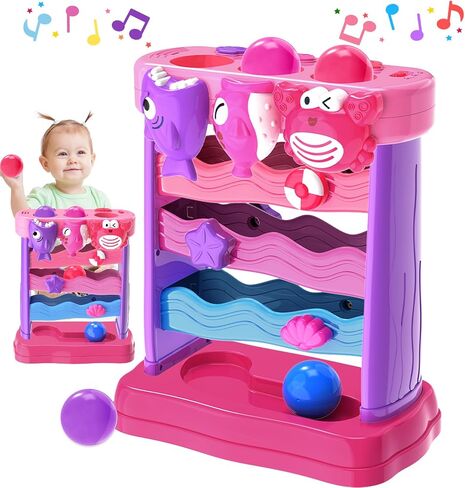 Toys for 1 2 3 Years Old Girls, Musical Toys for 6-12-18-24 Months, Interactive Toddler Toys, Montessori Toys, Christmas Birthday Gifts for Baby Kids Toddlers Age 1-2 Years Old in Saudi Arabia