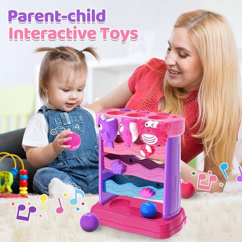 Toys for 1 2 3 Years Old Girls, Musical Toys for 6-12-18-24 Months, Interactive Toddler Toys, Montessori Toys, Christmas Birthday Gifts for Baby Kids Toddlers Age 1-2 Years Old in Saudi Arabia