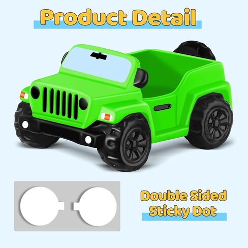 Jeep for Rubber Ducks, 3.5 Inch Jeep Toy Match Most 2 in Rubber Ducks, Jeep Toy for Jeep Dashboard Decorations Accessory Jeep Duck Collection Christmas Birthday Gifts(Green) in Kuwait