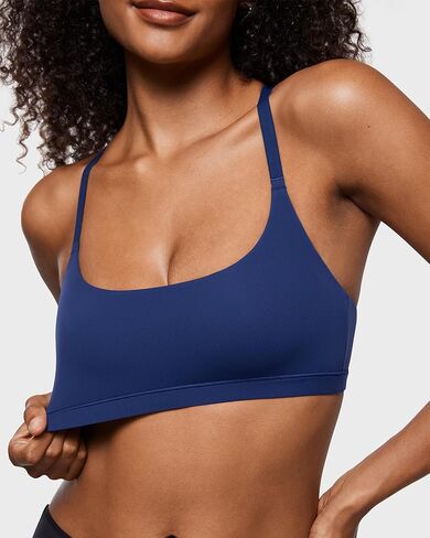 Women's Inbarely Soft Racerback Bralette - Wireless Full Coverage Unlined Sports Bra in Kuwait