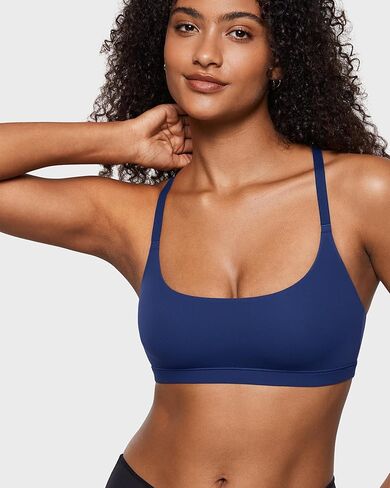 Women's Inbarely Soft Racerback Bralette - Wireless Full Coverage Unlined Sports Bra in Kuwait