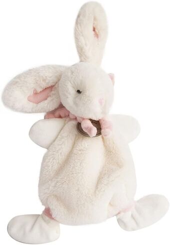 Doudou et Compagnie - DC2123 لعبة أرنب حلوة ناعمة - صندوق هدايا - رمادي داكن - 26 سم - فكرة هدية لحديثي الولادة للبنين والبنات - لعبة ناعمة مضمونة مفقودة in Kuwait