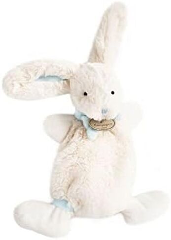 Doudou et Compagnie - DC2123 لعبة أرنب حلوة ناعمة - صندوق هدايا - رمادي داكن - 26 سم - فكرة هدية لحديثي الولادة للبنين والبنات - لعبة ناعمة مضمونة مفقودة in Kuwait