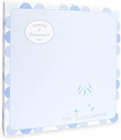 Doudou et Compagnie - DC2123 لعبة أرنب حلوة ناعمة - صندوق هدايا - رمادي داكن - 26 سم - فكرة هدية لحديثي الولادة للبنين والبنات - لعبة ناعمة مضمونة مفقودة in Kuwait