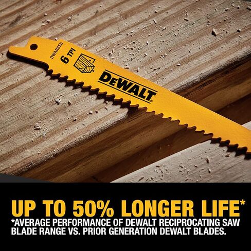 DeWalt DW4890 مجموعة شفرات منشار ترددية ثنائية المعدن مكونة من 15 قطعة مع حافظة in Saudi Arabia
