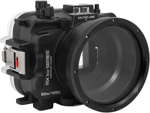 60M/195FT Waterproof housing RX1xx series Salted Line (White) for RX100 VII, RX100 VI, RX100 V, RX100 IV, RX100 III in Saudi Arabia