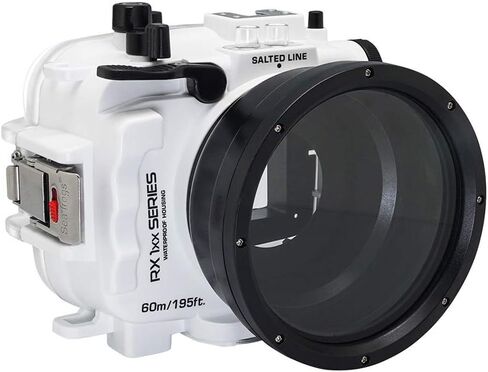 60M/195FT Waterproof housing RX1xx series Salted Line (White) for RX100 VII, RX100 VI, RX100 V, RX100 IV, RX100 III in Saudi Arabia