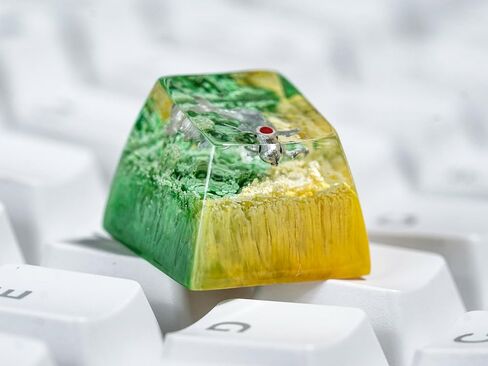 DATKEY Red Koi on Blue and Yellow Background Artisan Keycap Koi Resin Keyboard Keycaps Cute Keycaps Artisan Keycap Aesthetic Keycaps Custom Keycaps Koi Gifts for Gaming Lover Gamer Man in Saudi Arabia