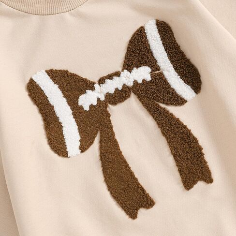 Toddler Baby Girl Football Outfits Game Day Embroidery Long Sleeve Sweatshirt Sequin Tutu Skirts 2Pcs Fall Clothes in Saudi Arabia