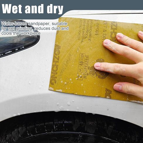 3000 Grit Sand Paper, 9 x 11 Inch, 10 Pcs Wet Dry Sandpaper Sheets, Silicon Carbide for Wood, Metal, Automotive Sanding and Polishing, Waterproof and Durable in Saudi Arabia