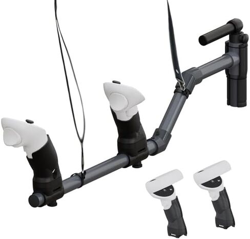 Gun Stock for Meta Quest 3s, Compatible with Quest 2 Quest 3 Controller Grips for Enhance Stability and Control Magnetic Stock Rifle Adapter (Black for Quest3s/3/2) in Saudi Arabia