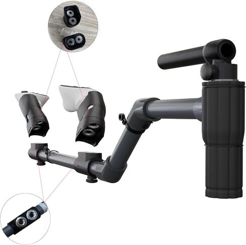 Gun Stock for Meta Quest 3s, Compatible with Quest 2 Quest 3 Controller Grips for Enhance Stability and Control Magnetic Stock Rifle Adapter (Black for Quest3s/3/2) in Saudi Arabia