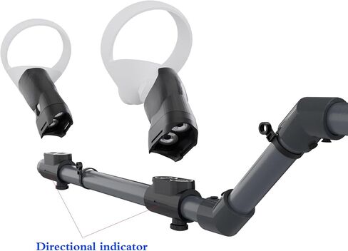 Gun Stock for Meta Quest 3s, Compatible with Quest 2 Quest 3 Controller Grips for Enhance Stability and Control Magnetic Stock Rifle Adapter (Black for Quest3s/3/2) in Saudi Arabia