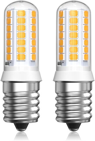 E17 LED لمبة لدوامة ضوء الميكروويف تحت غطاء محرك السيارة، 3W 6000K ضوء النهار الأبيض 8206232A 125V 40W لمبة الميكروويف، عكس الضوء تحت لمبة ضوء الميكروويف على موقد 2 حزمة in Saudi Arabia