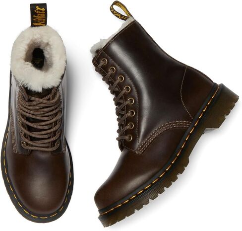 Dr. Martens Women's 1460 Serena Faux Fur Lined Lace-up Boots Combat in Saudi Arabia