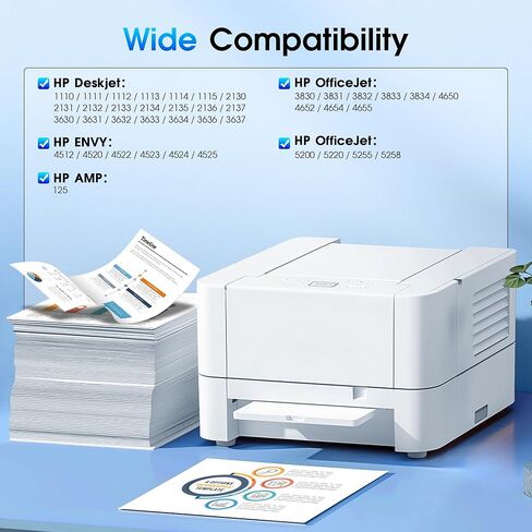61XL Ink Cartridge Replacement for HP 61 Ink Cartridge Combo Pack, 61XL Ink Cartridges for HP Printers Envy 4500, Works with HP Envy 4501 4502 5530 Deskjet 1000 1010 1050 1510 Officejet 2620 4630 in Saudi Arabia