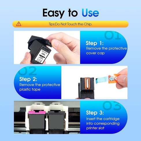 61XL Ink Cartridge Replacement for HP 61 Ink Cartridge Combo Pack, 61XL Ink Cartridges for HP Printers Envy 4500, Works with HP Envy 4501 4502 5530 Deskjet 1000 1010 1050 1510 Officejet 2620 4630 in Saudi Arabia