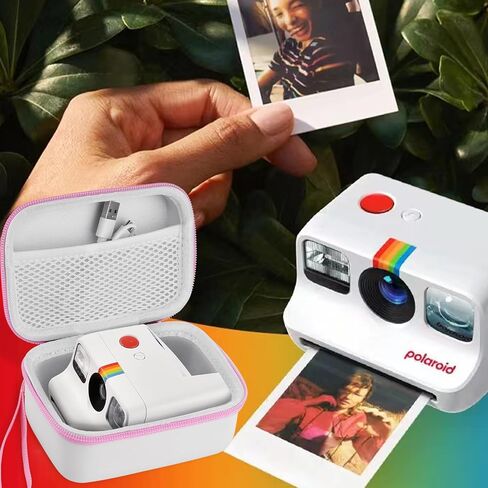 Hard Portable Case Compatible with Polaroid Go 9035 for Generation 2 Instant Print Camera, Film Cameras Storage with Mesh Pocket for Color Films (case only) (Purple) in Saudi Arabia