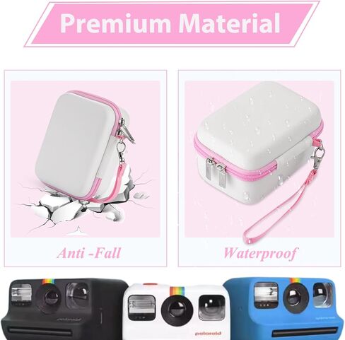 Hard Portable Case Compatible with Polaroid Go 9035 for Generation 2 Instant Print Camera, Film Cameras Storage with Mesh Pocket for Color Films (case only) (Purple) in Saudi Arabia