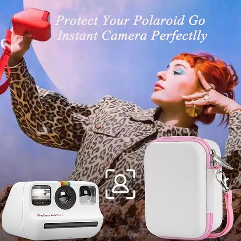 Hard Portable Case Compatible with Polaroid Go 9035 for Generation 2 Instant Print Camera, Film Cameras Storage with Mesh Pocket for Color Films (case only) (Purple) in Saudi Arabia
